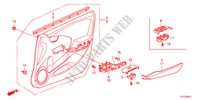 VOOR PORTIER VOERING(LH) voor Honda JAZZ HYBRID IMA-S    TEMP TIRE 5 deuren CVT versnellingsbak 2012