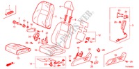 VOOR ZITTING(L.)(LEER) voor Honda JAZZ HYBRID IMA-H 5 deuren CVT versnellingsbak 2012