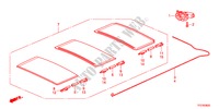 ZONNEKLEP COMPONENTEN voor Honda JAZZ HYBRID IMA-H    TEMP TIRE 5 deuren CVT versnellingsbak 2012