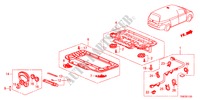 ACHTER DISPLAY UNIT voor Honda ODYSSEY TOURING 5 deuren 6-traps automatische versnellingsbak 2011