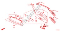 ACHTERKLEP VOERING voor Honda ODYSSEY EXL 5 deuren 5-traps automatische versnellingsbak 2011