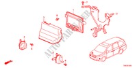 BEDIENINGSEENNEID(MOTORRUIMTE)(1) voor Honda ODYSSEY TOURING 5 deuren 6-traps automatische versnellingsbak 2011