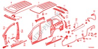 BUITEN PANELEN/DAK PANEEL voor Honda ODYSSEY LX 5 deuren 5-traps automatische versnellingsbak 2011