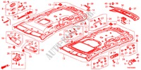 DAK VOERING voor Honda ODYSSEY TOURING 5 deuren 6-traps automatische versnellingsbak 2011
