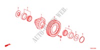 DIFFERENTIEEL(6AT) voor Honda ODYSSEY TOURING 5 deuren 6-traps automatische versnellingsbak 2011