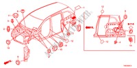 DOORVOERTULLE(VOOR) voor Honda ODYSSEY EXL 5 deuren 5-traps automatische versnellingsbak 2011