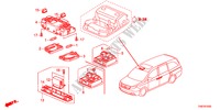 INTERIEUR VERLICHTING voor Honda ODYSSEY LX 5 deuren 5-traps automatische versnellingsbak 2011