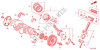 KRUKAS/ZUIGER voor Honda ODYSSEY EXL 5 deuren 5-traps automatische versnellingsbak 2011