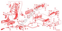 MIDDEN ZITTING COMPONENTEN(L.) voor Honda ODYSSEY EXL 5 deuren 5-traps automatische versnellingsbak 2011
