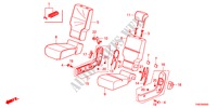 MIDDEN ZITTING(MIDDEN) voor Honda ODYSSEY TOURING 5 deuren 6-traps automatische versnellingsbak 2011