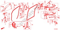PILAAR AFWERKING voor Honda ODYSSEY TOURING 5 deuren 6-traps automatische versnellingsbak 2011