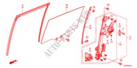 SCHUIFDEUR RAMEN/REGELAAR voor Honda ODYSSEY EXL 5 deuren 5-traps automatische versnellingsbak 2011