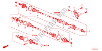VOOR AANDRIJFAS voor Honda ODYSSEY EXL 5 deuren 5-traps automatische versnellingsbak 2011