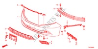 VOOR BUMPER voor Honda ODYSSEY LX 5 deuren 5-traps automatische versnellingsbak 2011