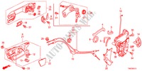 VOOR PORTIER SLOTEN/BUITEN HENDEL voor Honda ODYSSEY LX 5 deuren 5-traps automatische versnellingsbak 2011
