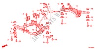 VOOR SUB FRAME/ACHTER BALK voor Honda ODYSSEY LX 5 deuren 5-traps automatische versnellingsbak 2011