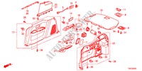 ZIJDE VOERING voor Honda ODYSSEY TOURING 5 deuren 6-traps automatische versnellingsbak 2011