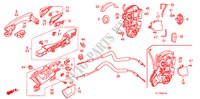 ACHTER PORTIER SLOTEN/ BUITEN HENDEL voor Honda ACCORD 2.4 EXECUTIVE 4 deuren 5-traps automatische versnellingsbak 2009