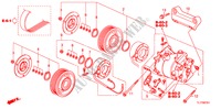 AIRCONDITIONER (COMPRESSOR) (2.4L) voor Honda ACCORD 2.4 TYPE S 4 deuren 6-versnellings handgeschakelde versnellingsbak 2009