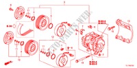 AIRCONDITIONER (COMPRESSOR) (DIESEL) voor Honda ACCORD 2.2 EX 4 deuren 6-versnellings handgeschakelde versnellingsbak 2009