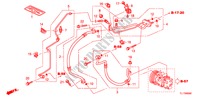 AIRCONDITIONER (SLANGEN/PIJPEN) (2.0L) (LH) voor Honda ACCORD 2.0 ELEGANCE 4 deuren 5-traps automatische versnellingsbak 2009