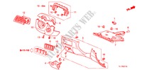 INSTRUMENTEN AFWERKING(BESTUURDERZIJKANT) (LH) voor Honda ACCORD 2.4 TYPE S 4 deuren 6-versnellings handgeschakelde versnellingsbak 2009