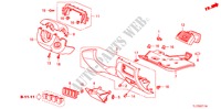 INSTRUMENTEN AFWERKING(BESTUURDERZIJKANT) (RH) voor Honda ACCORD 2.4 TYPE S 4 deuren 5-traps automatische versnellingsbak 2009
