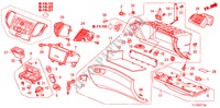 INSTRUMENTEN AFWERKING(PASSAGIERZIJKANT) (LH) voor Honda ACCORD 2.2 EXECUTIVE 4 deuren 6-versnellings handgeschakelde versnellingsbak 2009