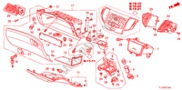 INSTRUMENTEN AFWERKING(PASSAGIERZIJKANT) (RH) voor Honda ACCORD 2.2 ES-GT 4 deuren 6-versnellings handgeschakelde versnellingsbak 2009
