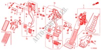PEDAAL(LH) voor Honda ACCORD 2.4 EXECUTIVE 4 deuren 6-versnellings handgeschakelde versnellingsbak 2009