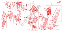 PEDAAL(RH) voor Honda ACCORD 2.2 EX 4 deuren 5-traps automatische versnellingsbak 2009