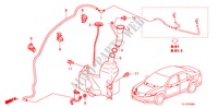 RUITESPROEIER(1) voor Honda ACCORD 2.4 S 4 deuren 5-traps automatische versnellingsbak 2009