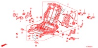 V. ZITTING COMPONENTEN (R.)(HANDBEDIENENDE HOOGTE) voor Honda ACCORD 2.2 ES 4 deuren 6-versnellings handgeschakelde versnellingsbak 2009