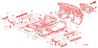 VLOERMAT voor Honda ACCORD 2.2 EX 4 deuren 5-traps automatische versnellingsbak 2009