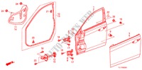 VOOR PORTIER PANELEN voor Honda ACCORD 2.2 EX 4 deuren 5-traps automatische versnellingsbak 2009