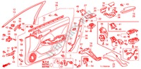 VOOR PORTIER VOERING(LH) voor Honda ACCORD 2.4 TYPE S 4 deuren 5-traps automatische versnellingsbak 2009