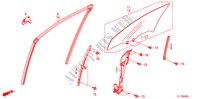 VOORPORTIER GLAS/ REGELAAR voor Honda ACCORD 2.2 EXECUTIVE 4 deuren 5-traps automatische versnellingsbak 2009