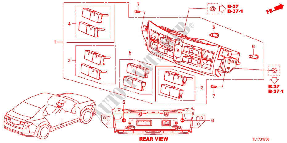 VERWARMING REGELAAR voor Honda ACCORD 2.2 EX-GT 4 deuren 5-traps automatische versnellingsbak 2009