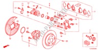 ACHTER REM(1) voor Honda ACCORD 2.0 ELEGANCE 4 deuren 6-versnellings handgeschakelde versnellingsbak 2010