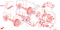 AIRCONDITIONER(COMPRESSOR)(2.4L) voor Honda ACCORD 2.4 EXECUTIVE 4 deuren 5-traps automatische versnellingsbak 2010