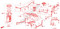 BRANDSTOF TANK voor Honda ACCORD 2.4 TYPE S 4 deuren 6-versnellings handgeschakelde versnellingsbak 2011
