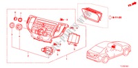 CENTER MODULE(NAVIGATIE) voor Honda ACCORD 2.4 TYPE S 4 deuren 5-traps automatische versnellingsbak 2011