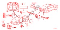 EMBLEMEN/WAARSCHUWINGSLABELS voor Honda ACCORD 2.4 S 4 deuren 6-versnellings handgeschakelde versnellingsbak 2010