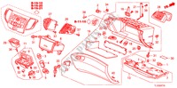 INSTRUMENTEN AFWERKING(PASSAGIERZIJKANT)(LH) voor Honda ACCORD 2.2 EXECUTIVE 4 deuren 5-traps automatische versnellingsbak 2010