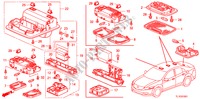 INTERIEUR VERLICHTING(2) voor Honda ACCORD 2.2 EXECUTIVE 4 deuren 5-traps automatische versnellingsbak 2011