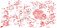 MOTOR BEVESTIGINGEN(2.0L)(MT) voor Honda ACCORD 2.0 COMFOT 4 deuren 6-versnellings handgeschakelde versnellingsbak 2011