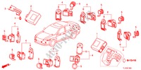 PARKEERSENSOR voor Honda ACCORD 2.4 EX 4 deuren 5-traps automatische versnellingsbak 2011