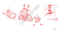 SLEUTEL CILINDER COMPONENTEN voor Honda ACCORD 2.2 EXECUTIVE 4 deuren 5-traps automatische versnellingsbak 2011