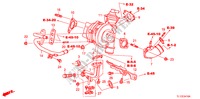 TURBOLADER(DIESEL) voor Honda ACCORD 2.2 EXECUTIVE 4 deuren 6-versnellings handgeschakelde versnellingsbak 2010