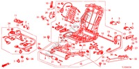 V. ZITTING COMPONENTEN(L.)(VOLLEDIG BEKRACHTIGDE ZITTING)(2) voor Honda ACCORD 2.4 EXECUTIVE 4 deuren 5-traps automatische versnellingsbak 2011